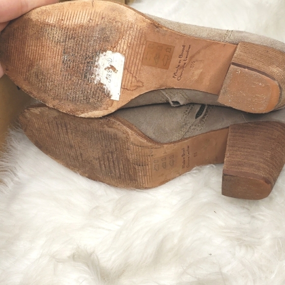 Madewell The Billie Boot in Suede F5045 8.5 tan - Picture 13 of 16